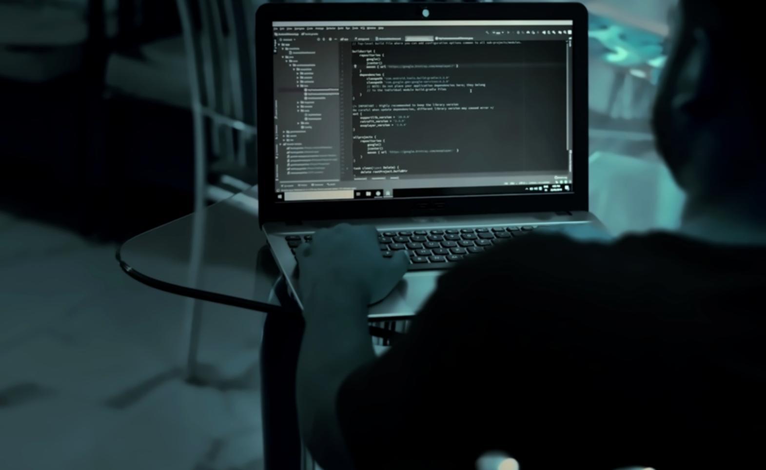 Developer reviewing AI conversation logs and response quality